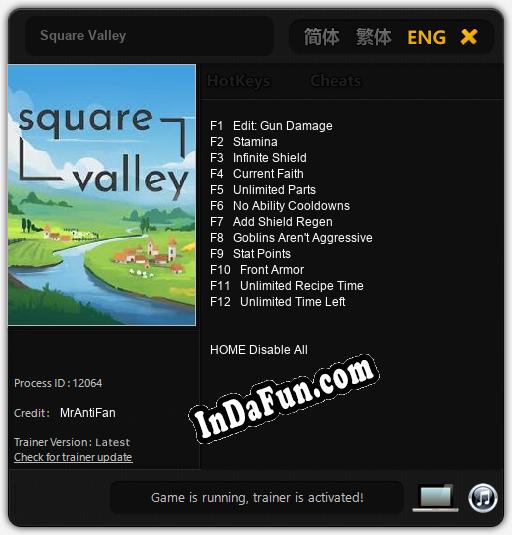 Square Valley: TRAINER AND CHEATS (V1.0.89)