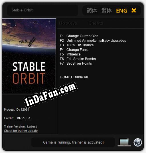 Stable Orbit: Trainer +7 [v1.5]