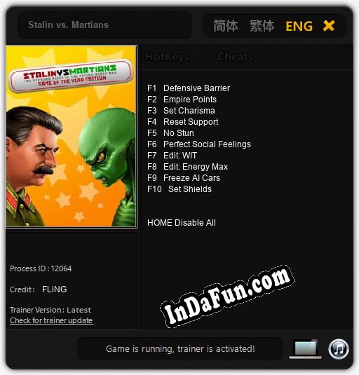 Stalin vs. Martians: TRAINER AND CHEATS (V1.0.26)