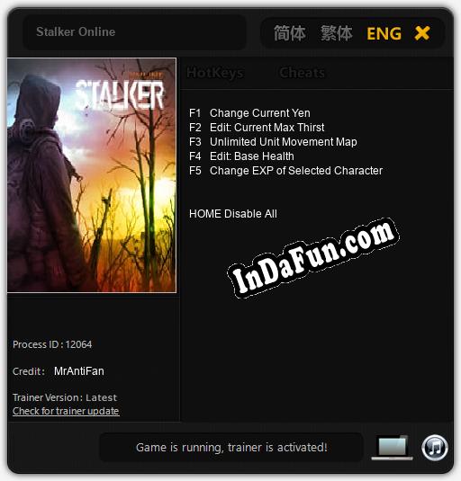 Stalker Online: Cheats, Trainer +5 [MrAntiFan]