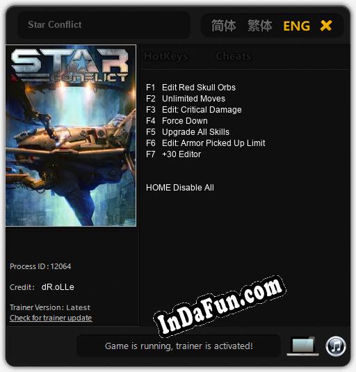 Star Conflict: TRAINER AND CHEATS (V1.0.8)