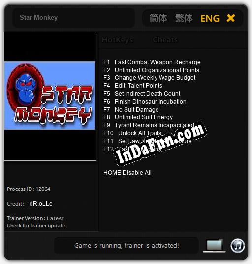 Star Monkey: Cheats, Trainer +12 [dR.oLLe]