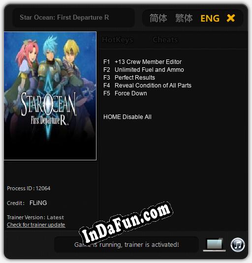 Star Ocean: First Departure R: Trainer +5 [v1.1]