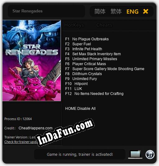 Star Renegades: TRAINER AND CHEATS (V1.0.13)