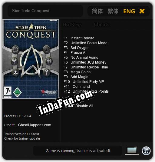 Trainer for Star Trek: Conquest [v1.0.1]