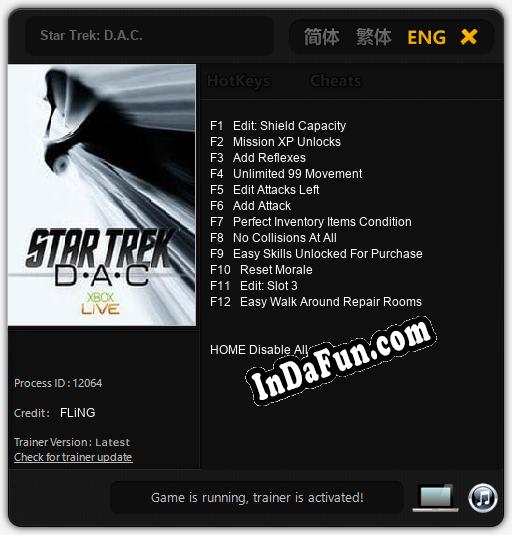 Star Trek: D.A.C.: TRAINER AND CHEATS (V1.0.57)