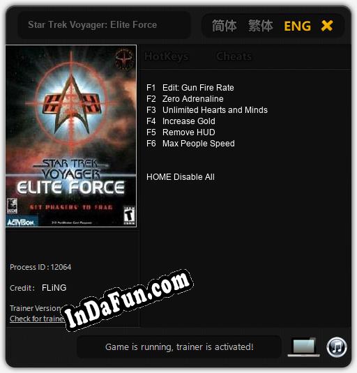 Star Trek Voyager: Elite Force: Trainer +6 [v1.8]