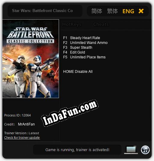 Star Wars: Battlefront Classic Collection: TRAINER AND CHEATS (V1.0.62)