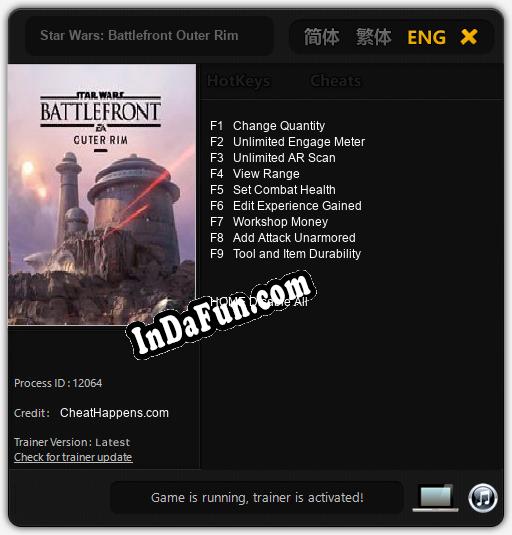 Star Wars: Battlefront Outer Rim: Trainer +9 [v1.7]