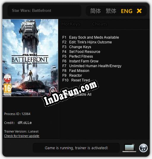 Star Wars: Battlefront: Cheats, Trainer +10 [dR.oLLe]