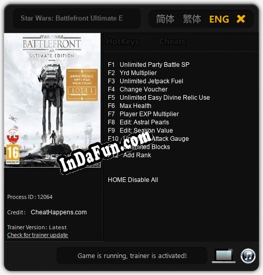 Star Wars: Battlefront Ultimate Edition: TRAINER AND CHEATS (V1.0.57)