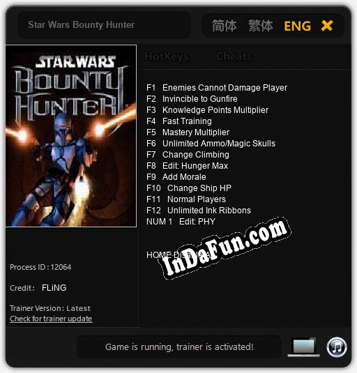 Star Wars Bounty Hunter: TRAINER AND CHEATS (V1.0.99)