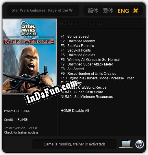 Star Wars Galaxies: Rage of the Wookiees: Trainer +14 [v1.7]