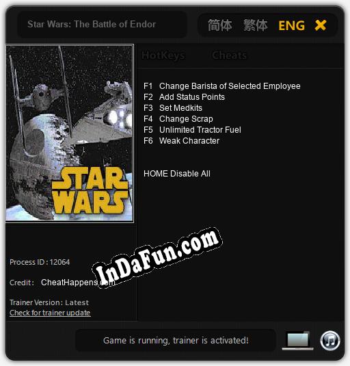 Star Wars: The Battle of Endor: TRAINER AND CHEATS (V1.0.11)