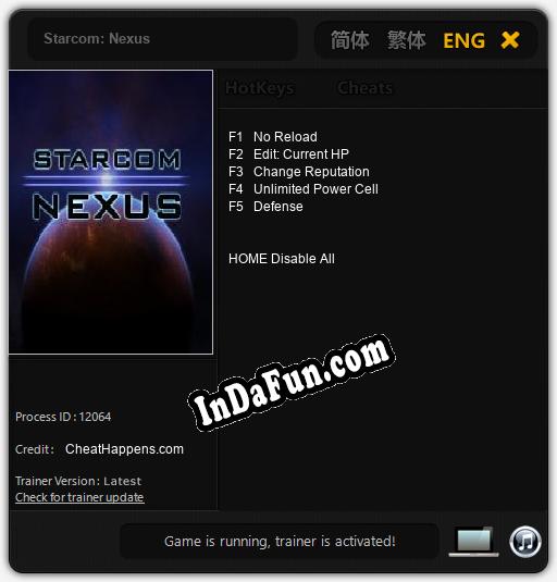 Starcom: Nexus: Cheats, Trainer +5 [CheatHappens.com]