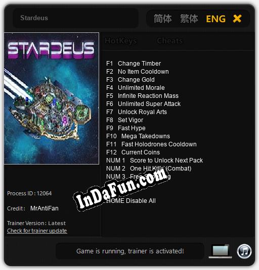 Stardeus: Trainer +15 [v1.2]