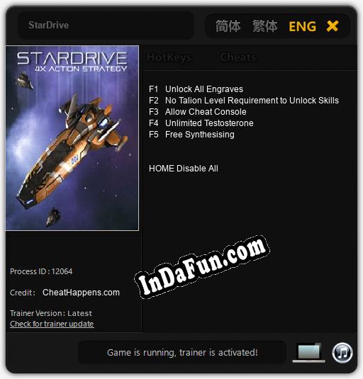 StarDrive: TRAINER AND CHEATS (V1.0.18)