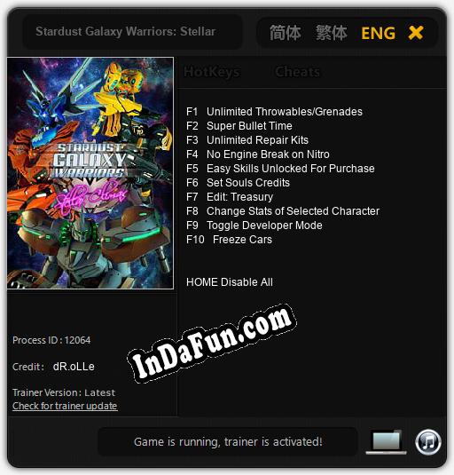 Stardust Galaxy Warriors: Stellar Climax: TRAINER AND CHEATS (V1.0.67)