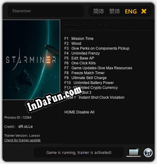 Starminer: TRAINER AND CHEATS (V1.0.65)