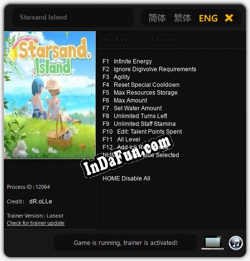 Starsand Island: Trainer +13 [v1.9]