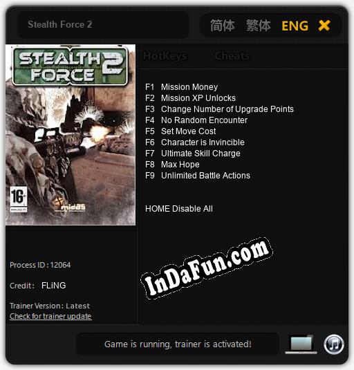 Stealth Force 2: Cheats, Trainer +9 [FLiNG]