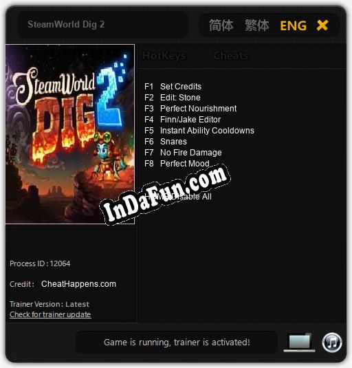 SteamWorld Dig 2: Trainer +8 [v1.1]