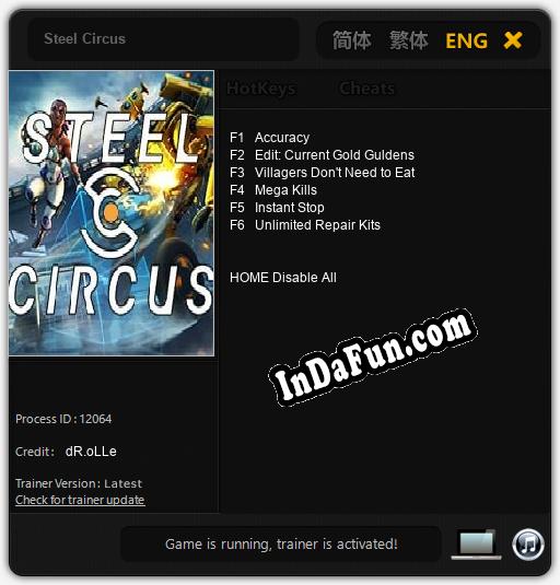 Steel Circus: TRAINER AND CHEATS (V1.0.97)