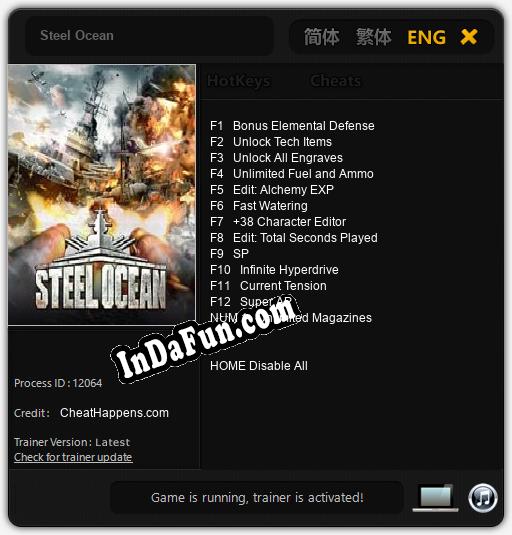 Steel Ocean: TRAINER AND CHEATS (V1.0.38)