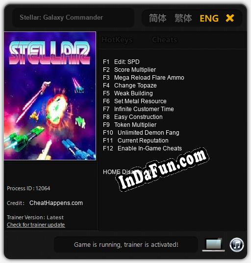 Stellar: Galaxy Commander: Trainer +12 [v1.6]