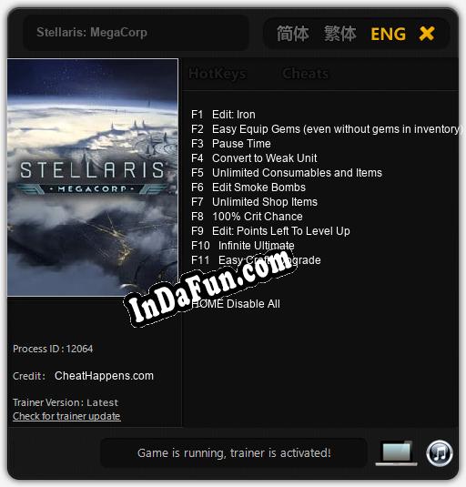 Stellaris: MegaCorp: Trainer +11 [v1.4]