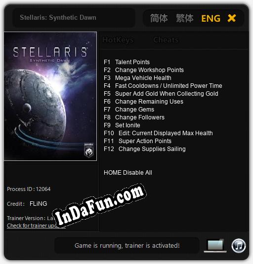 Stellaris: Synthetic Dawn: Trainer +12 [v1.5]