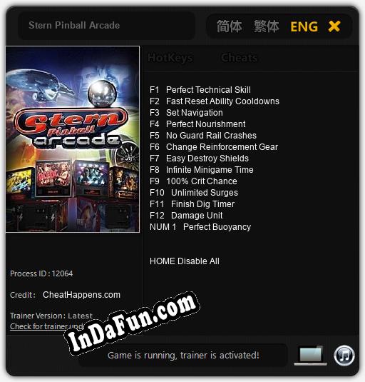 Stern Pinball Arcade: Cheats, Trainer +13 [CheatHappens.com]