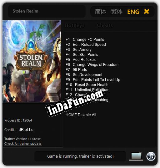 Stolen Realm: TRAINER AND CHEATS (V1.0.44)