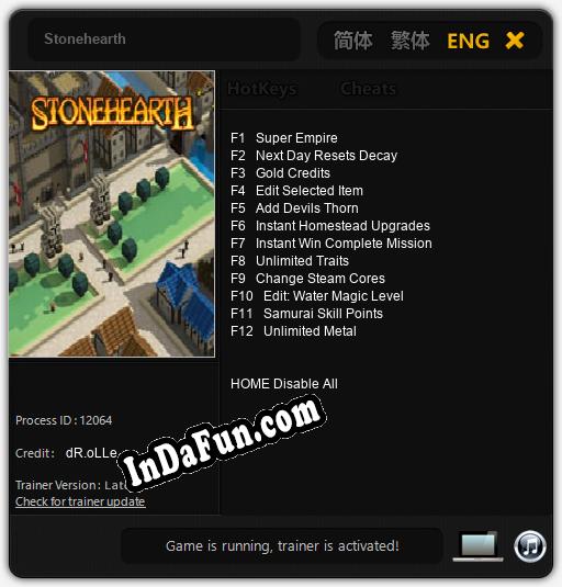 Stonehearth: Cheats, Trainer +12 [dR.oLLe]