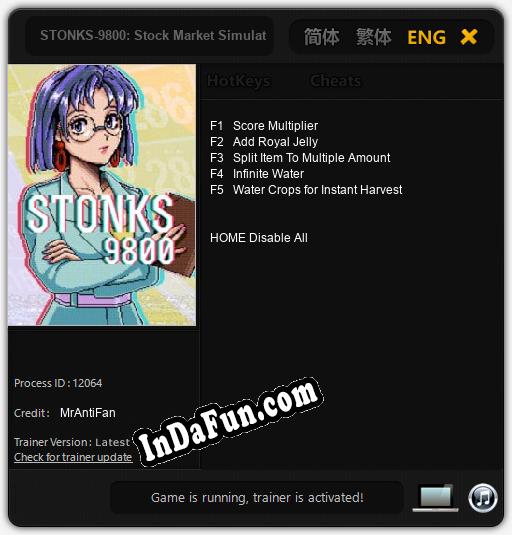 STONKS-9800: Stock Market Simulator: Cheats, Trainer +5 [MrAntiFan]