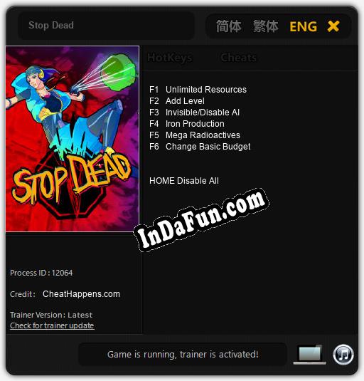 Stop Dead: TRAINER AND CHEATS (V1.0.54)