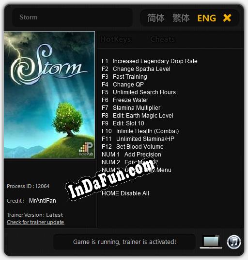 Storm: TRAINER AND CHEATS (V1.0.37)