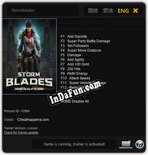 Stormblades: Cheats, Trainer +12 [CheatHappens.com]