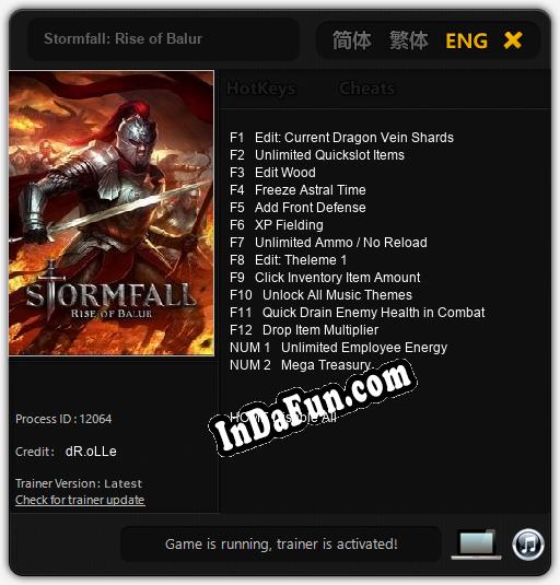Stormfall: Rise of Balur: TRAINER AND CHEATS (V1.0.81)