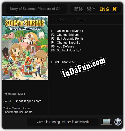 Story of Seasons: Pioneers of Olive Town: TRAINER AND CHEATS (V1.0.44)