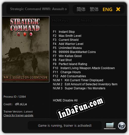 Strategic Command WWII: Assault on Communism: Cheats, Trainer +15 [dR.oLLe]