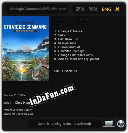 Strategic Command WWII: War in the Pacific: TRAINER AND CHEATS (V1.0.63)
