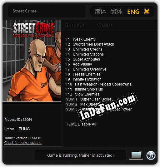 Street Crime: Cheats, Trainer +15 [FLiNG]