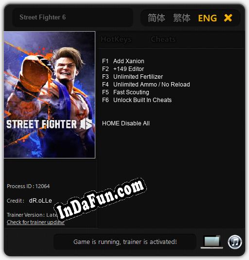 Street Fighter 6: Cheats, Trainer +6 [dR.oLLe]