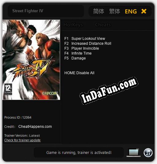 Street Fighter IV: Trainer +5 [v1.8]