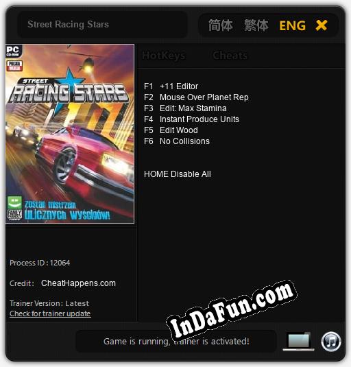 Street Racing Stars: Trainer +6 [v1.7]