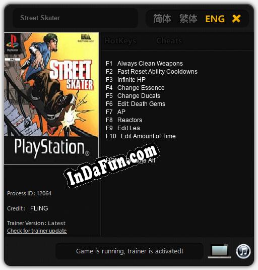 Street Skater: TRAINER AND CHEATS (V1.0.59)