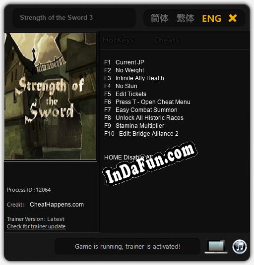 Strength of the Sword 3: TRAINER AND CHEATS (V1.0.90)