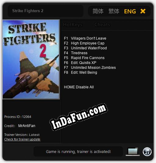 Trainer for Strike Fighters 2 [v1.0.4]