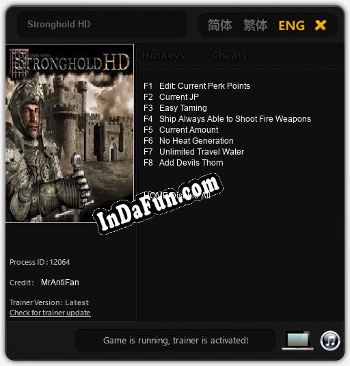 Stronghold HD: Cheats, Trainer +8 [MrAntiFan]